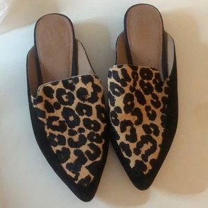 Halogen cheetah print mule size 8